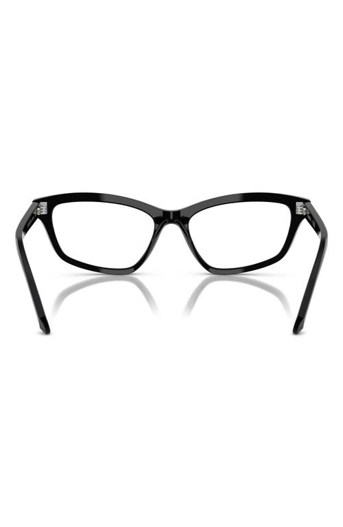 Swarovski 52mm Irregular Optical Glasses In Black
