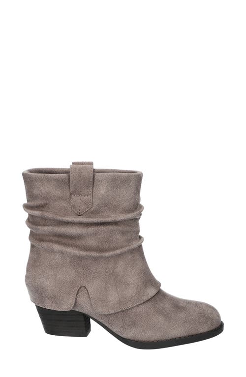 Bella Vita Women's Twyla Slouch Block Heel Ankle Boots In Grey