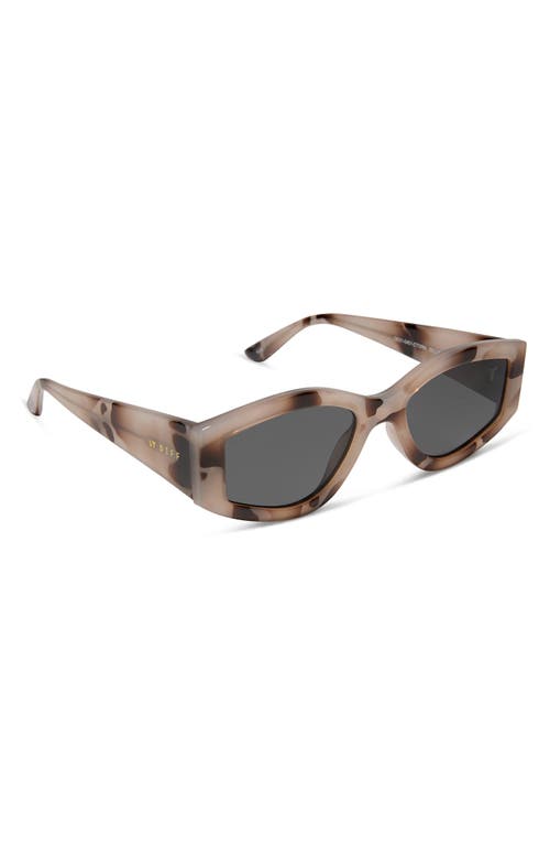 Diff 55mm Kai Slim Sunglasses In Cream Tortoise