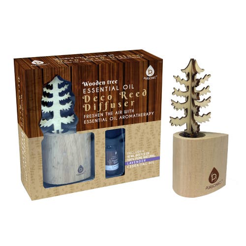 PURSONIC PURSONIC 3D TREE REED DIFFUSER WITH 100% PURE LAVENDER ESSENTIAL OIL 