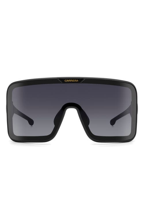 Carrera Eyewear Flaglab 15 99mm Shield Sunglasses In Matte Black/grey Shaded