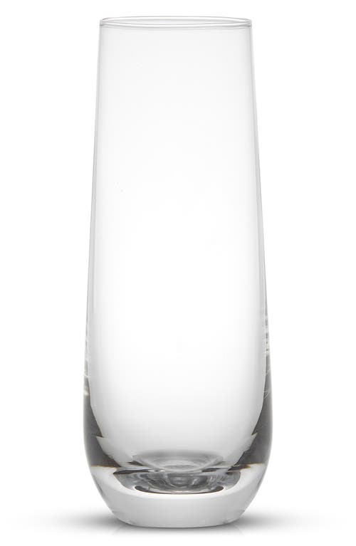 Joyjolt Milo Set Of 4 Crystal Mimosa Flutes In Clear