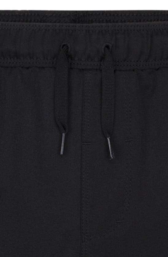 Shop Hurley Kids' Hybrid Pull-on Shorts In Black