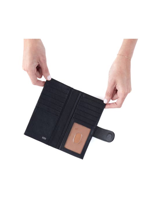 Shop Hobo Essential Leather Bifold Wallet In Black