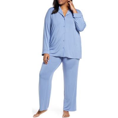 Plus Size Nordstrom Lingerie Moonlight Pajamas, Blue