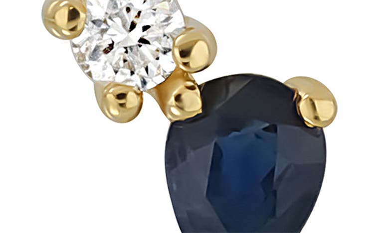 Bony Levy 18k Gold El Mar Diamond & Gemstone Stud Earrings In 18kyg - Diamond Sapphire