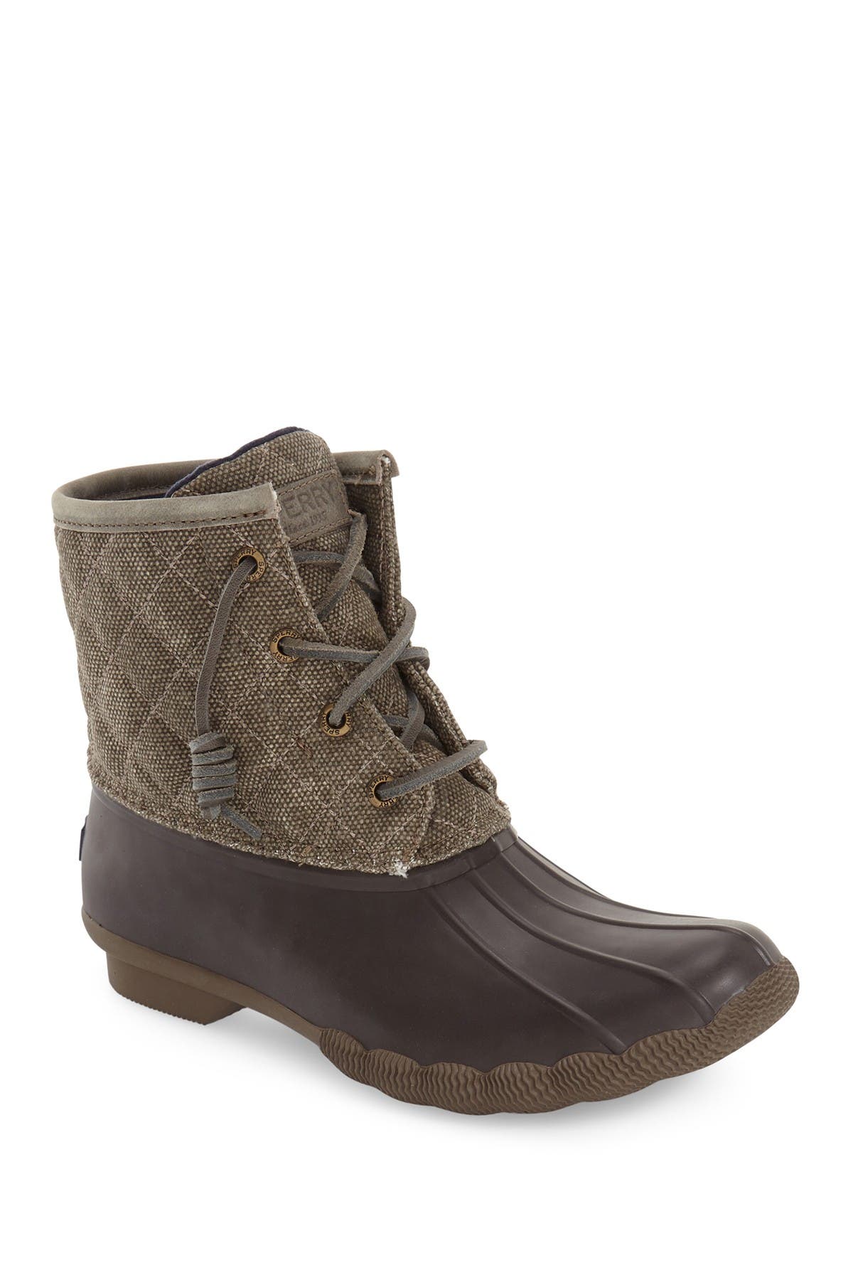 women's saltwater quilted duck boot grey