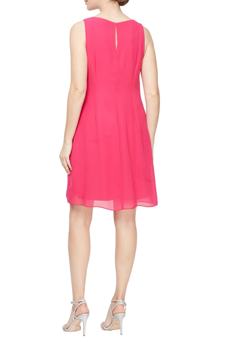 SL FASHIONS Rhinestone Embellished Ruffled A-Line Dress | Nordstromrack