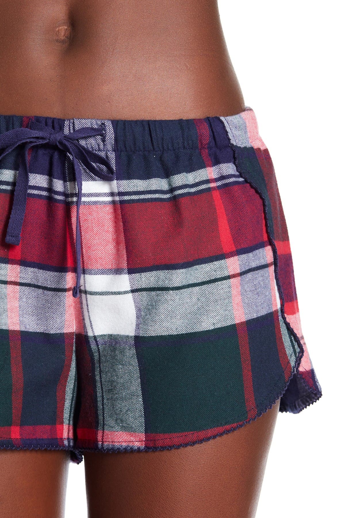 Free Press Plaid Flannel Sleep Shorts Nordstrom Rack