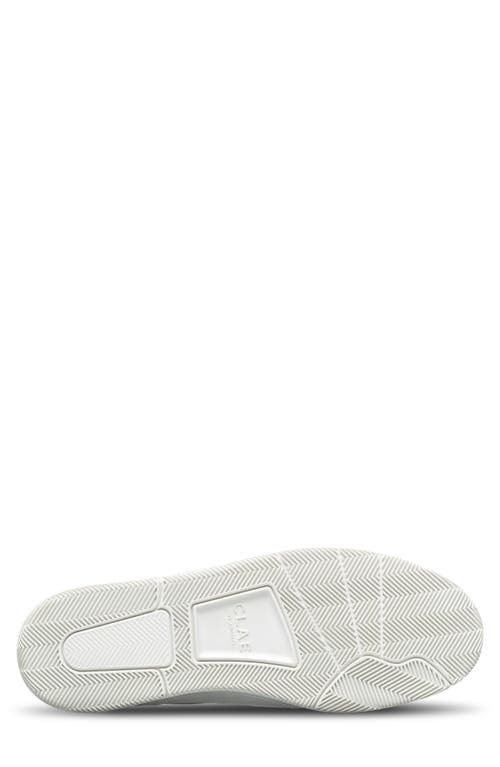 Shop Clae Haywood Leather Sneaker In Triple White Leather