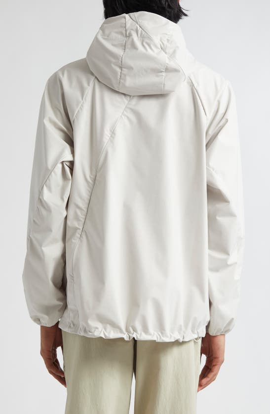 Shop Post Archive Faction 6.0 Hooded Asymmetric Zip Jacket Center In Ivory