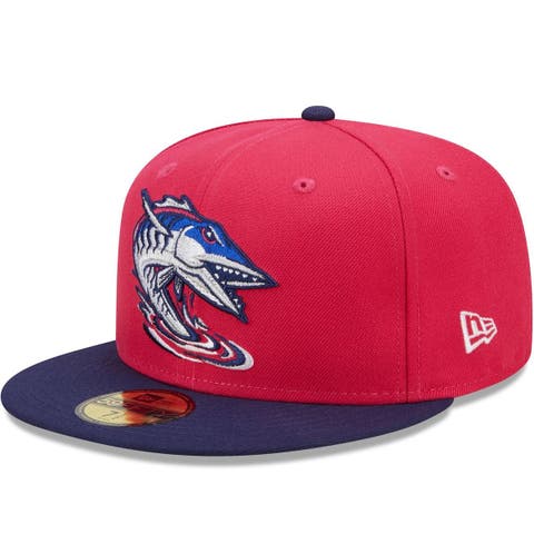 Men's New Era Navy Pensacola Blue Wahoos Authentic Collection Alternate Logo 59FIFTY Fitted Hat