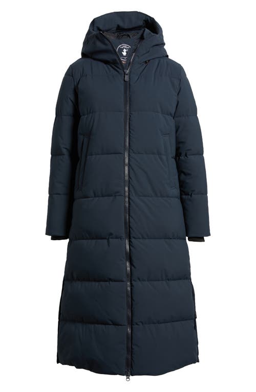 Shop Save The Duck Missy Water Repellent Quilted Coat In Blue Black