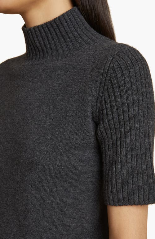 Shop Khaite Cecil Cashmere Mock Neck Sweater In Storm