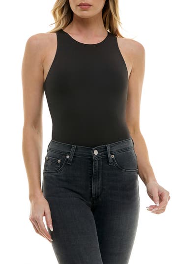 Shop Urban Social Sleeveless Bodysuit In Black