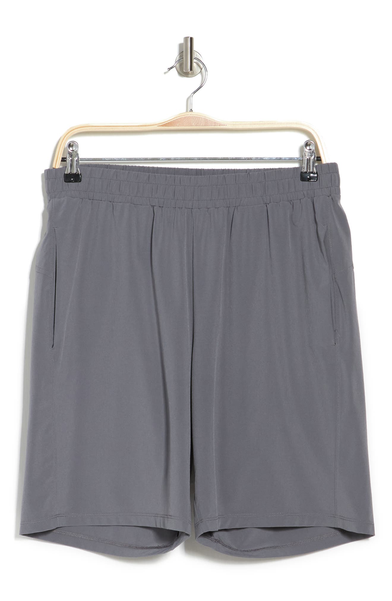 Z By Zella Traverse Woven Shorts In Grey Shade