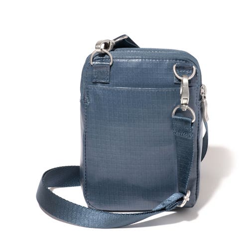 Shop Baggallini Modern Take Two Rfid Crossbody Bag In Mist Gloss Ripstop