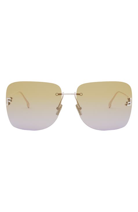 The Fendi First 65mm Oversize Square Sunglasses