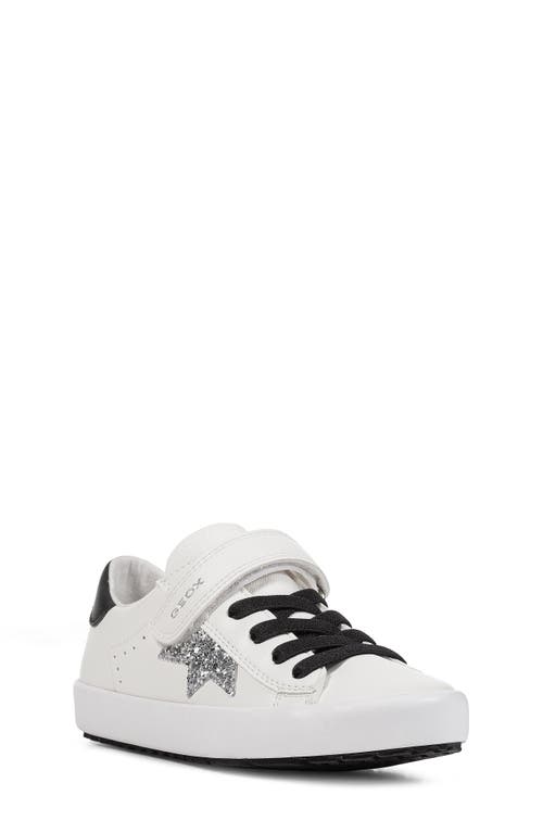 Geox Kids' Kilwi Sneaker in White/Black at Nordstrom, Size 12Us