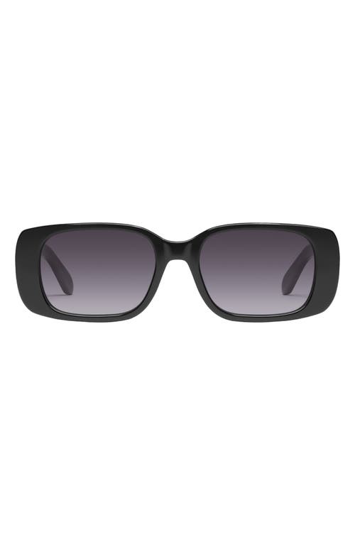 Karma 39mm Gradient Square Sunglasses in Black /Smoke