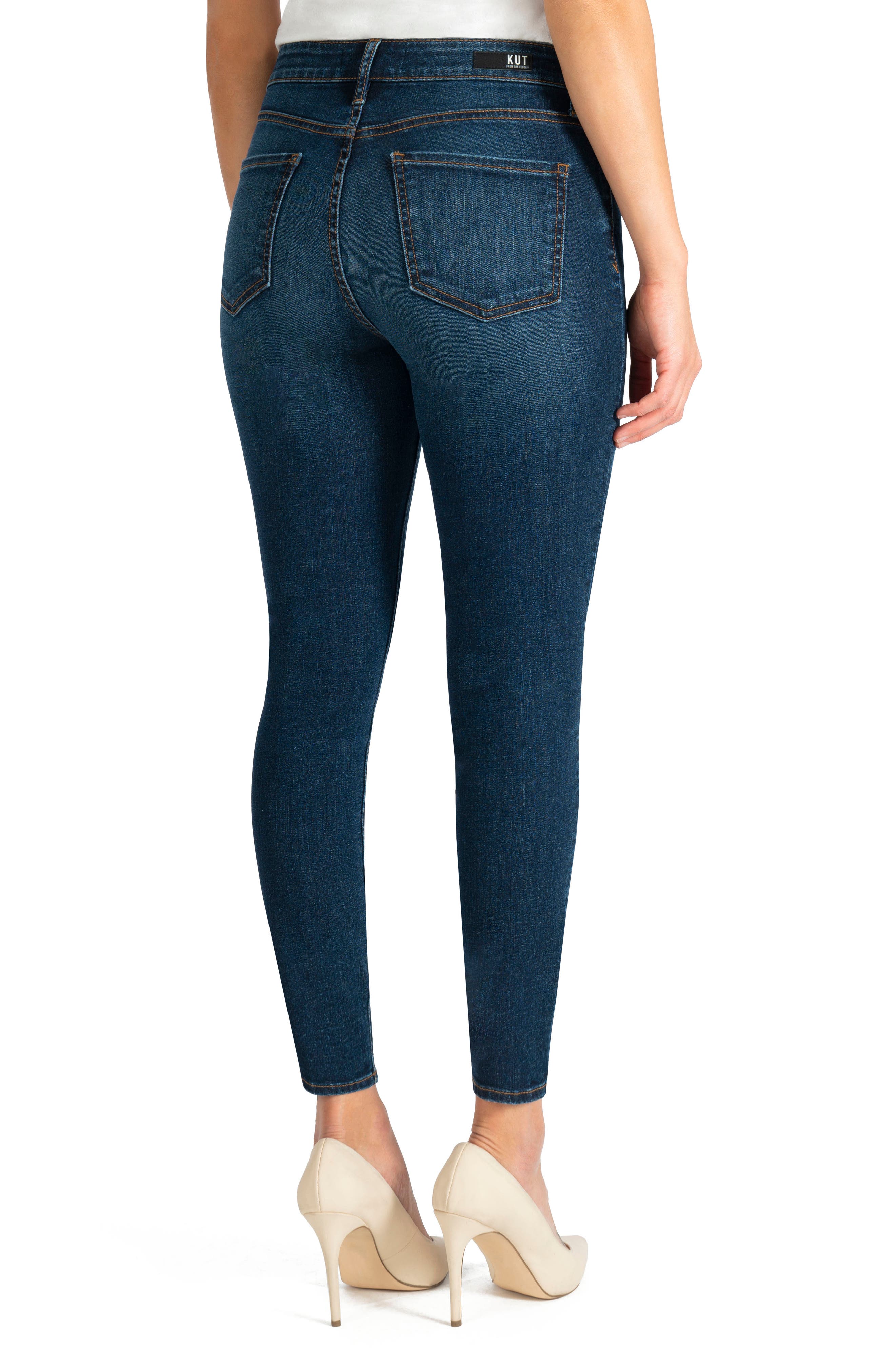 KUT FROM THE KLOTH Donna High Waist Ankle Skinny Jeans, Alternate, color, CIVIC