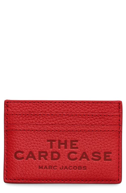 Marc Jacobs The Leather Card Case in True Red 