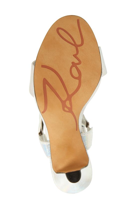 Shop Karl Lagerfeld Paris Cieone Ankle Strap Sandal In Irridescen