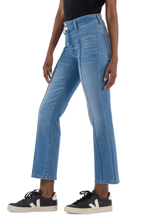 Shop Kut From The Kloth Kelsey Seamed High Waist Ankle Flare Jeans In Quality