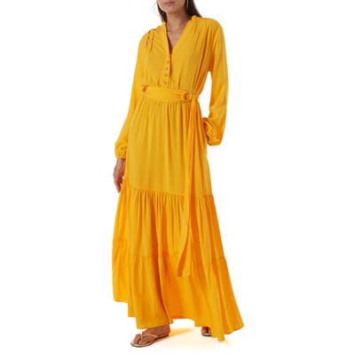 Melissa Odabash Sonja Cover-Up Maxi Dress, Orange