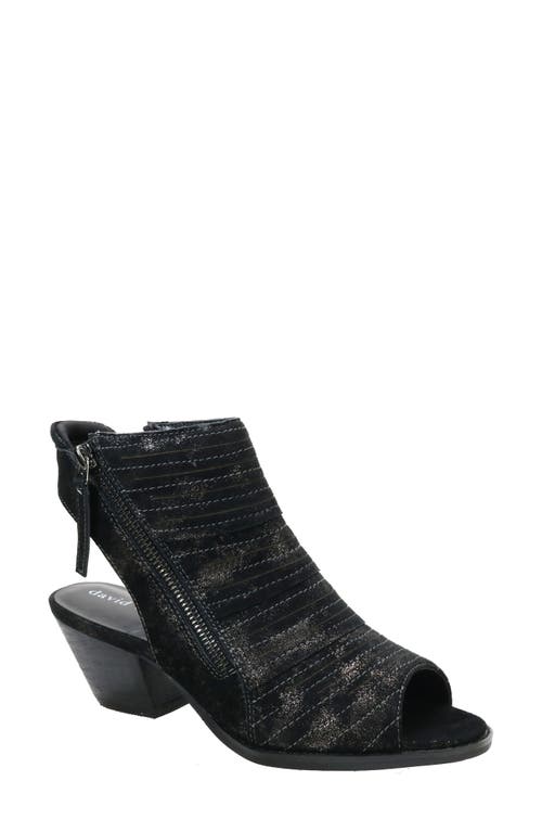 Shop David Tate Sideview Sandal In Black Metallic