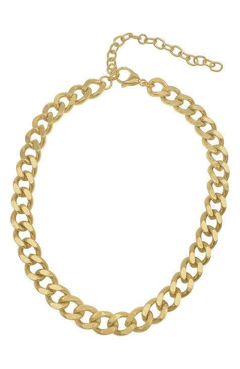12mm Curb Chain Collar Necklace
