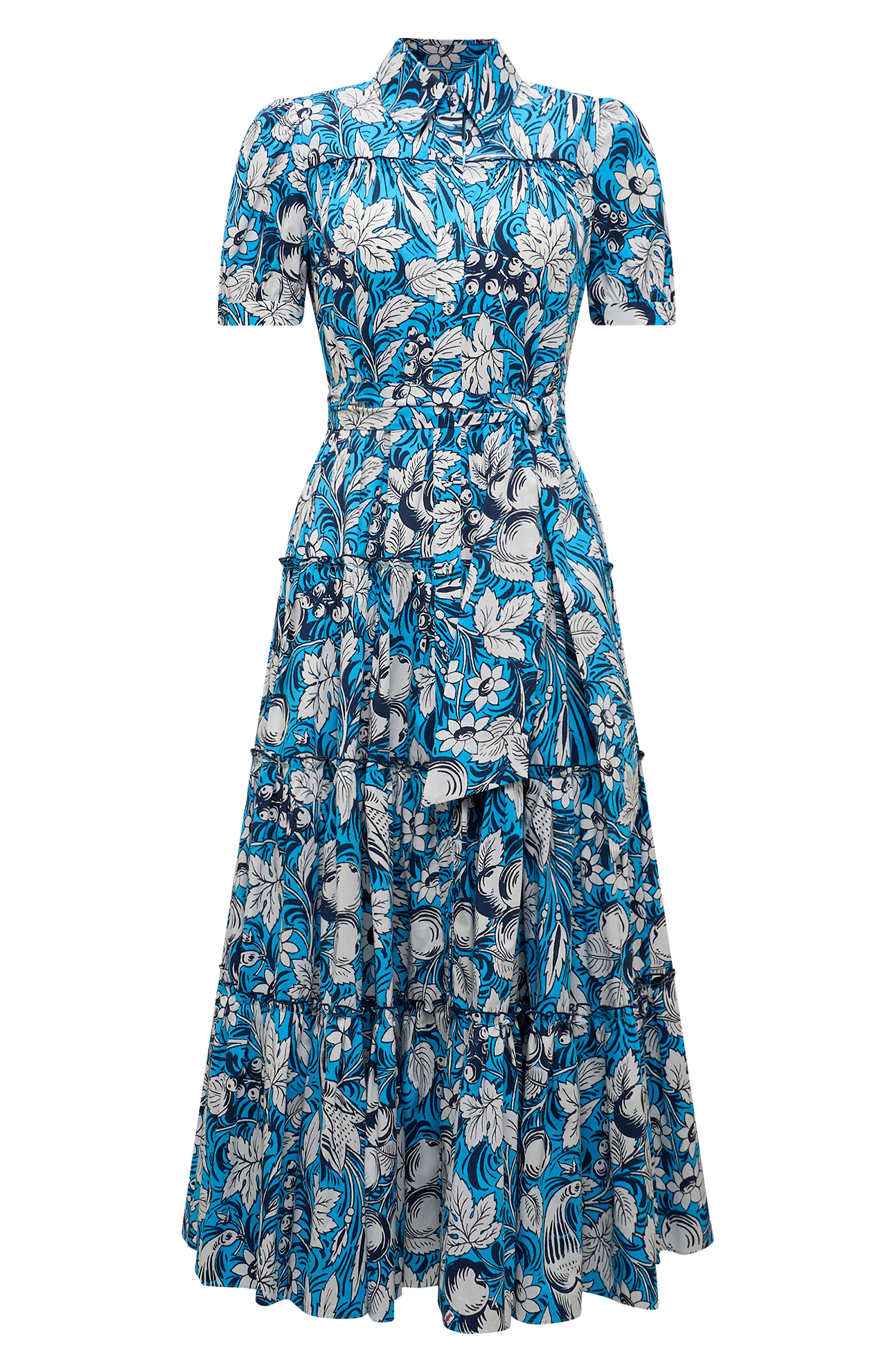 light blue midi dress short sleeve Brass & Roe Modest Pondering Gauze Straight Sleeve Dress Lt Yellow / XS