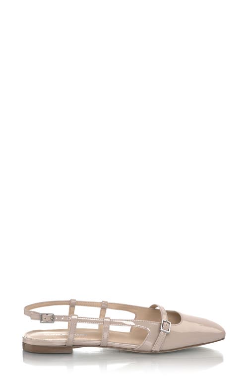 Shop Marion Parke Slingback Mary Jane Flat In Powder