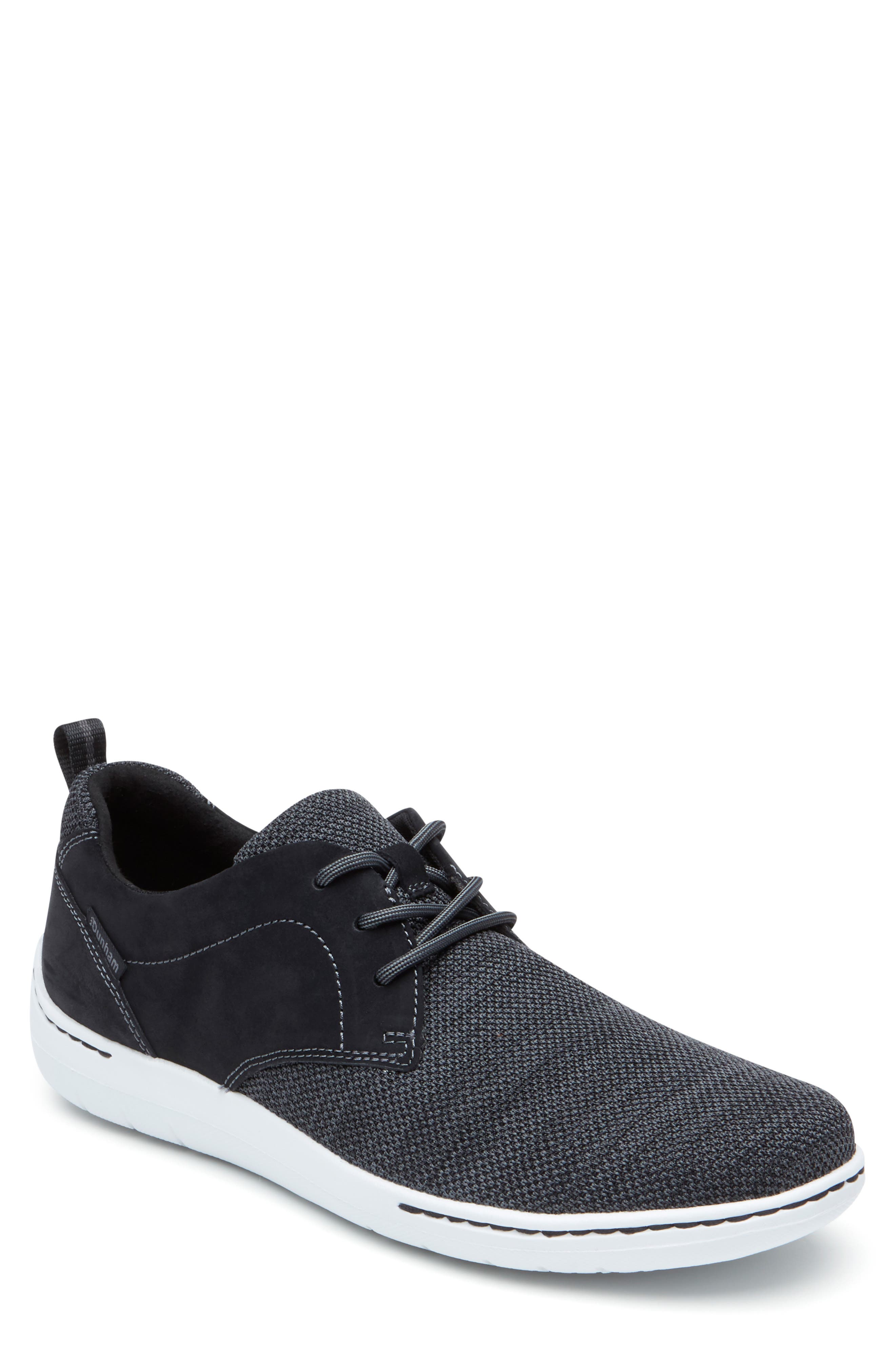 Dunham Fitsmart Plain Toe Derby, Black