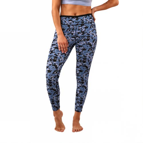 Uv Skinz Active Sport Swim Tights In Black Shadow Floral
