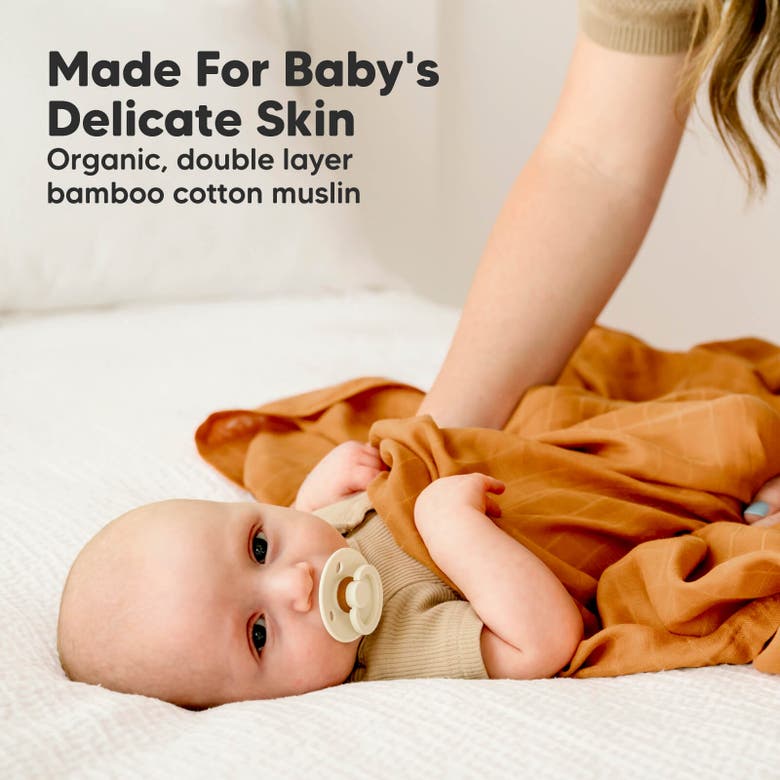 Shop Keababies Lumi Muslin Swaddle Blankets In Spice