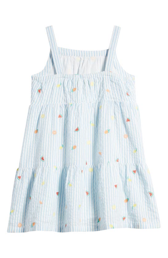 Shop Tucker + Tate Kids' Tiered Sundress In Blue Falls Ditsy Fruit