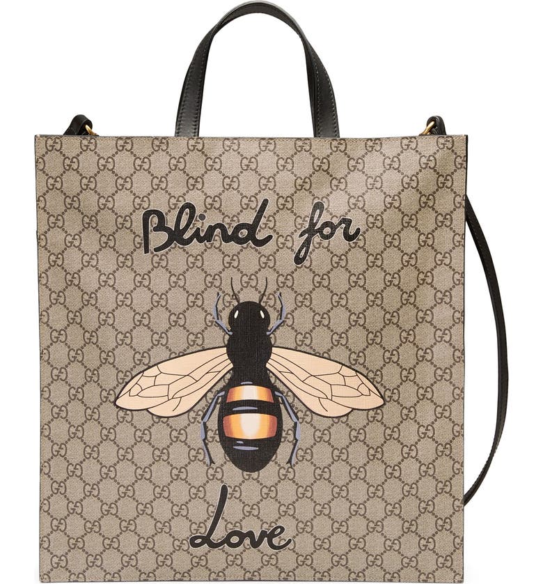 Gucci Bee Supreme GG Tote Bag | Nordstrom