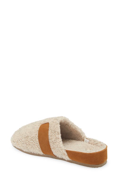 Acorn Ela Recycled Berber Scuff Slipper In Natural