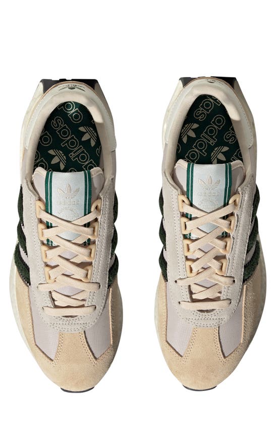 Shop Adidas Originals Retropy E5 Sneaker In Alumina/ Dark Green/ Off White