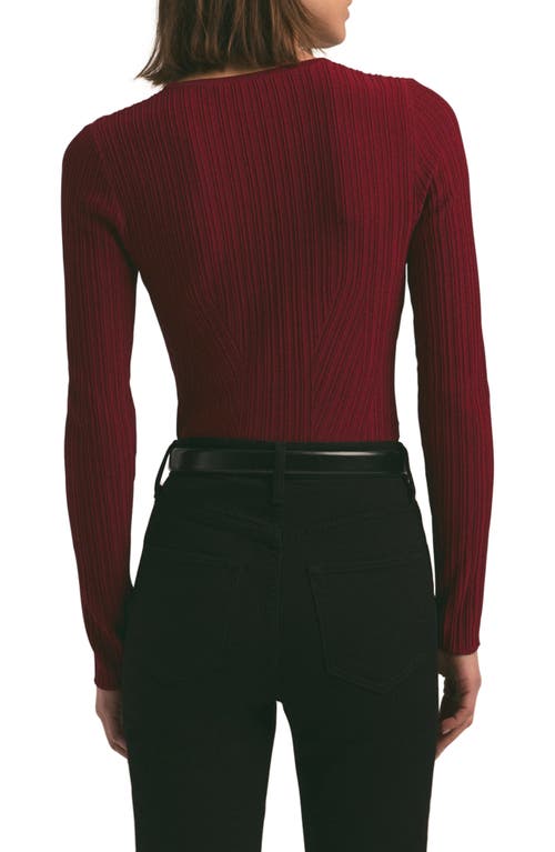 Shop Favorite Daughter The Courtney Long Sleeve Sweater In Sangria Nights