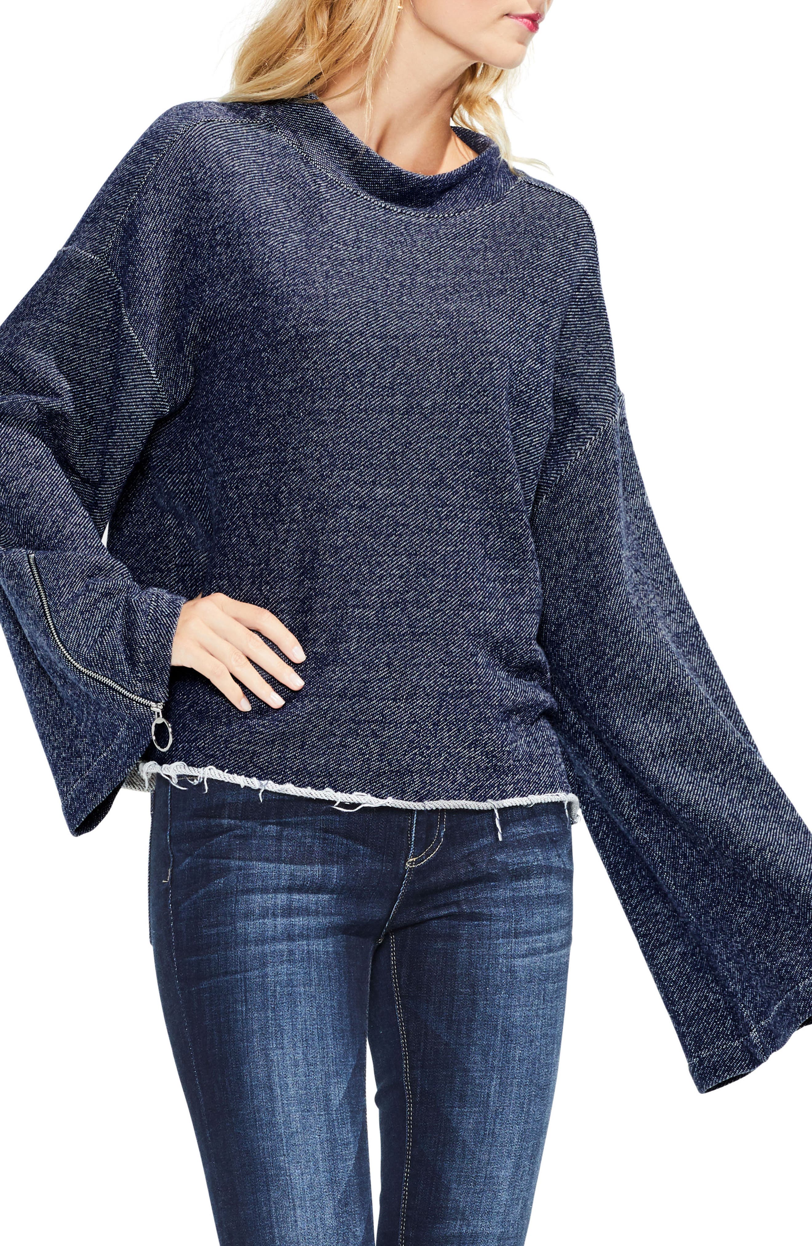 vince camuto bell sleeve top