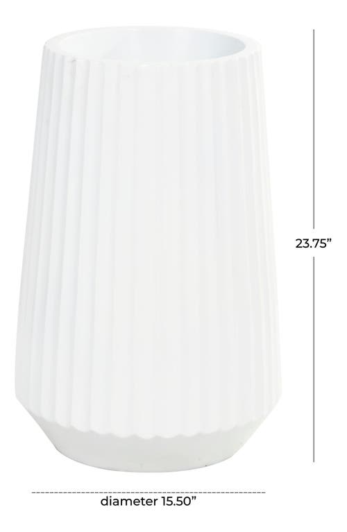 Vivian Lune Home Resin Vase In White