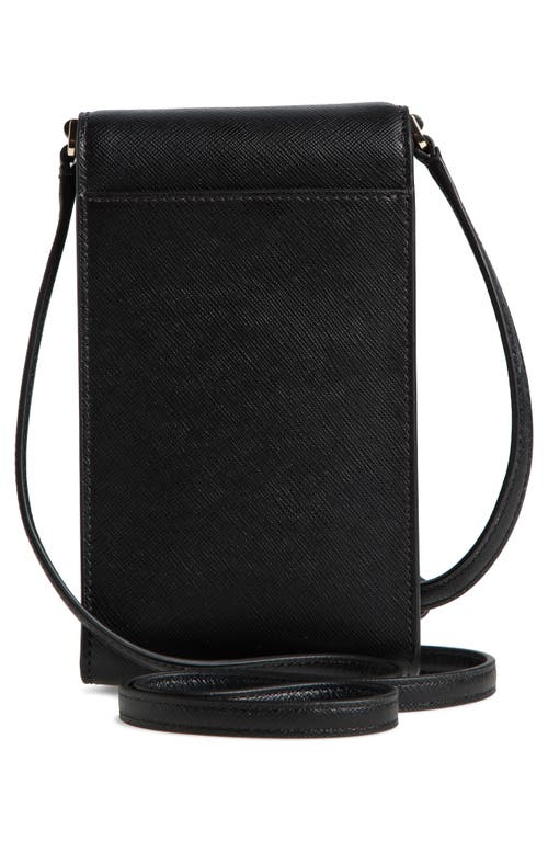 Kate Spade New York Staci North South Flap Phone Case In Black