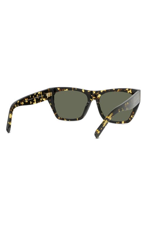 Shop Givenchy Gv Day Square Sunglasses In Havana/green