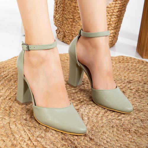 Forever & Always Shoes Women's Gisele - Sage Green High Heels In Sage Green