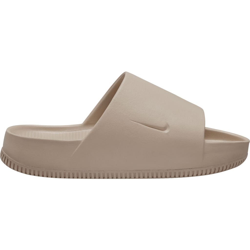 Nike Calm Slide Sandal In Khaki/khaki