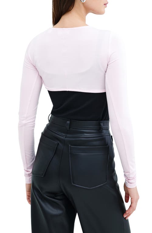 Marcella Natalee Stretch Knit Bolero In Mauve