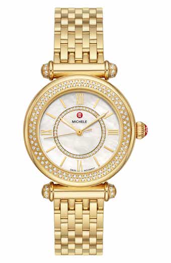 Michele caber diamond bracelet watch on sale