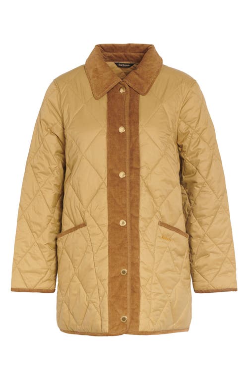 Shop Barbour Highcliffe Quilted Jacket In Antique Bronzed Beige